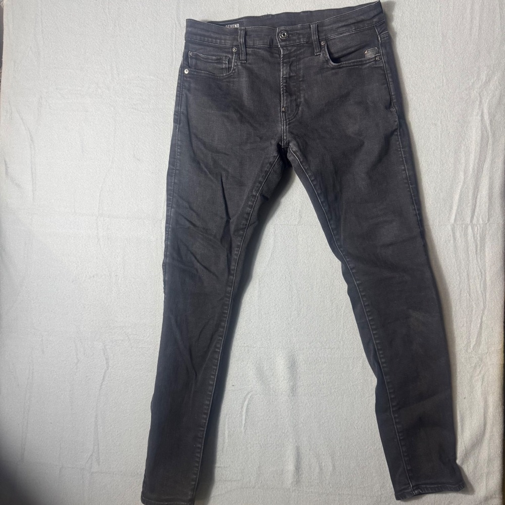 G-Star RAW Revend Skinny Mens Jeans 31x32 Gray Excellent Stretch 51010-B964-A810